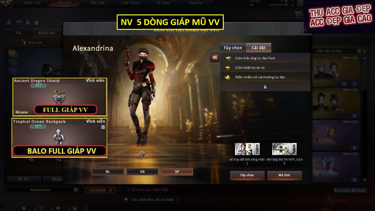 shop acc cf uy tin gia re